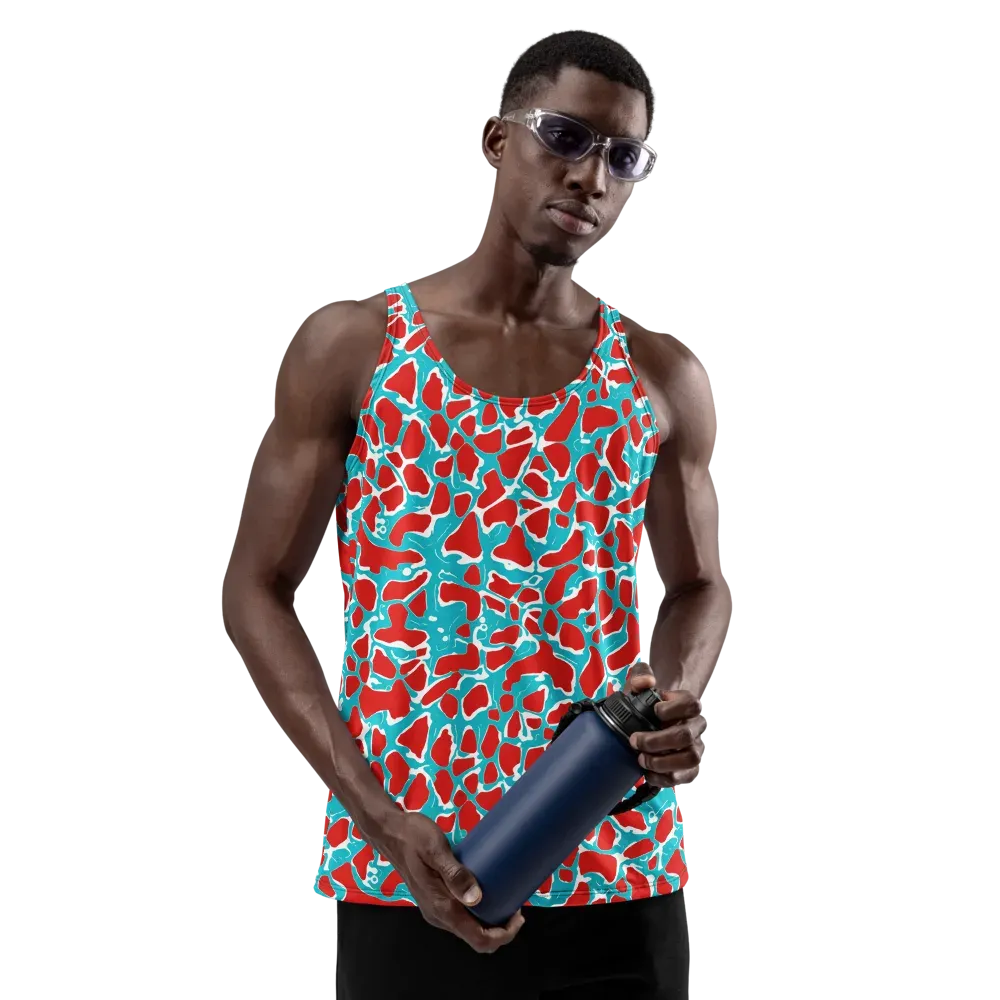 Turquoise Rapture on Men's Tank Top — Front
