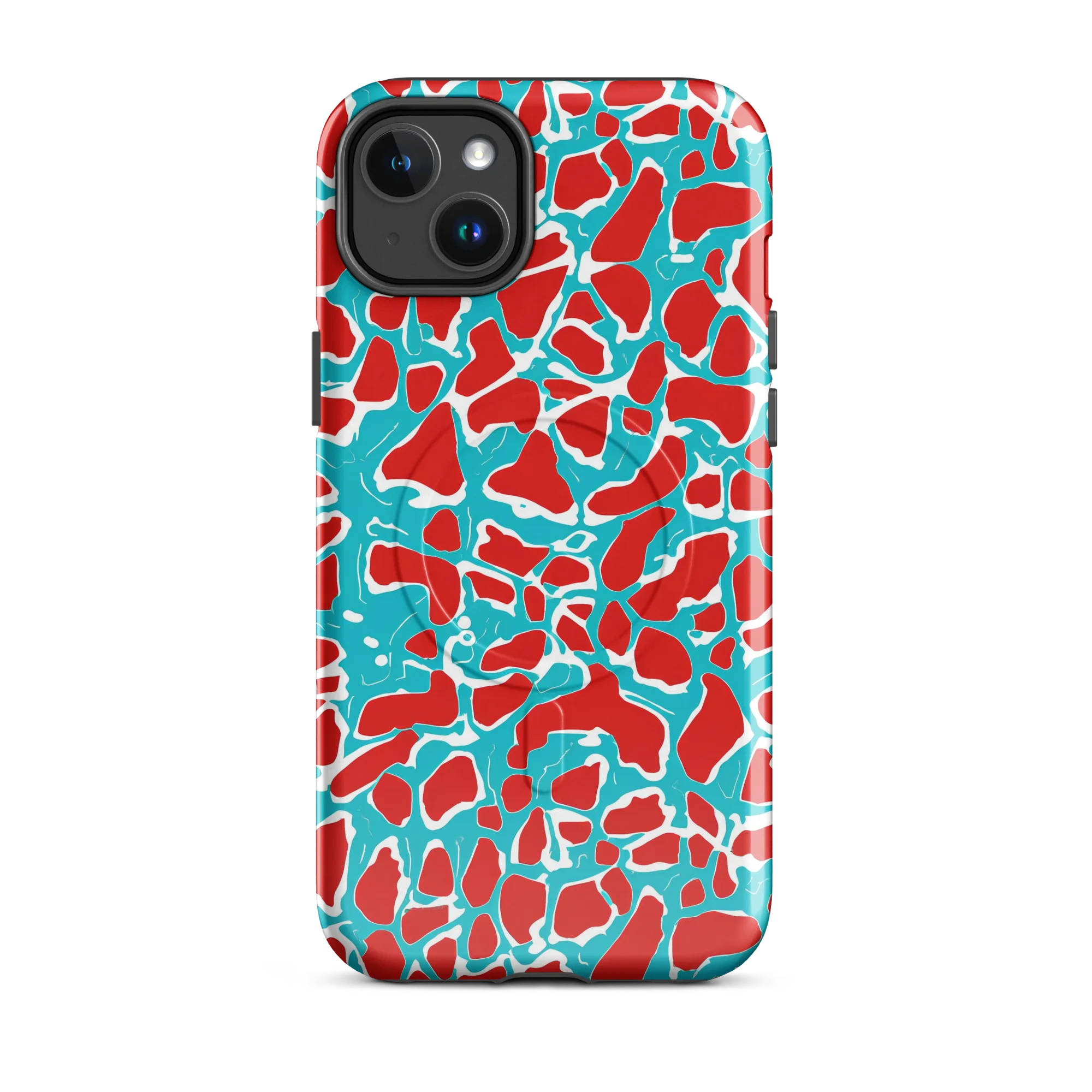 Turquoise Rapture on MagSafe Tough Case for iPhone® — Front