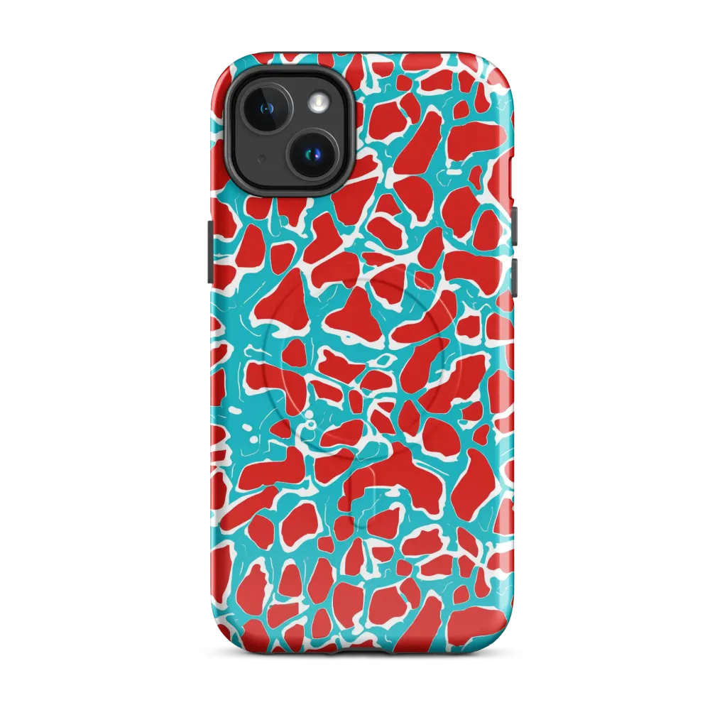 Turquoise Rapture on MagSafe Tough Case for iPhone® — Front