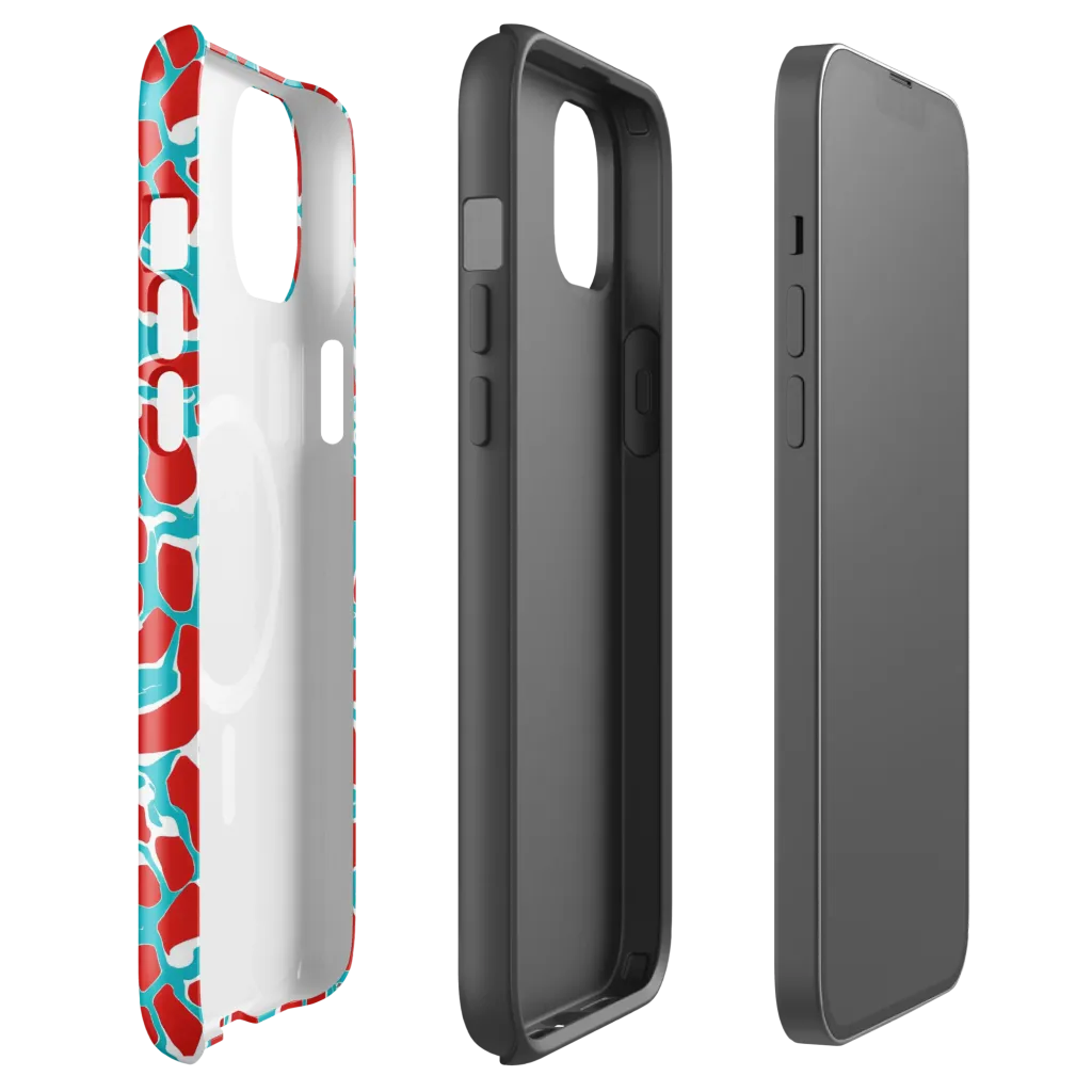Turquoise Rapture on MagSafe Tough Case for iPhone® — Front