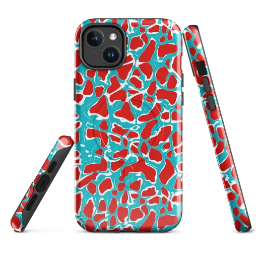 Turquoise Rapture on a MagSafe Tough Case for iPhone®