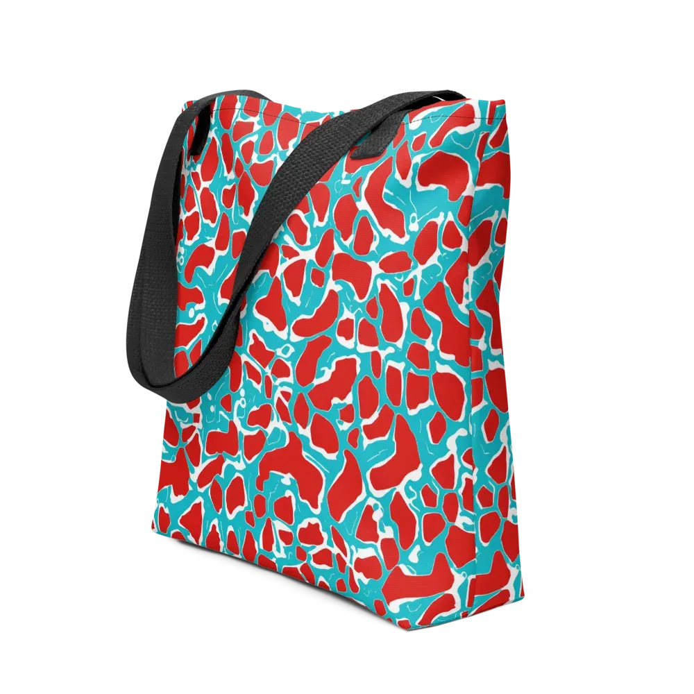 Turquoise Rapture on Tote Bag — Front