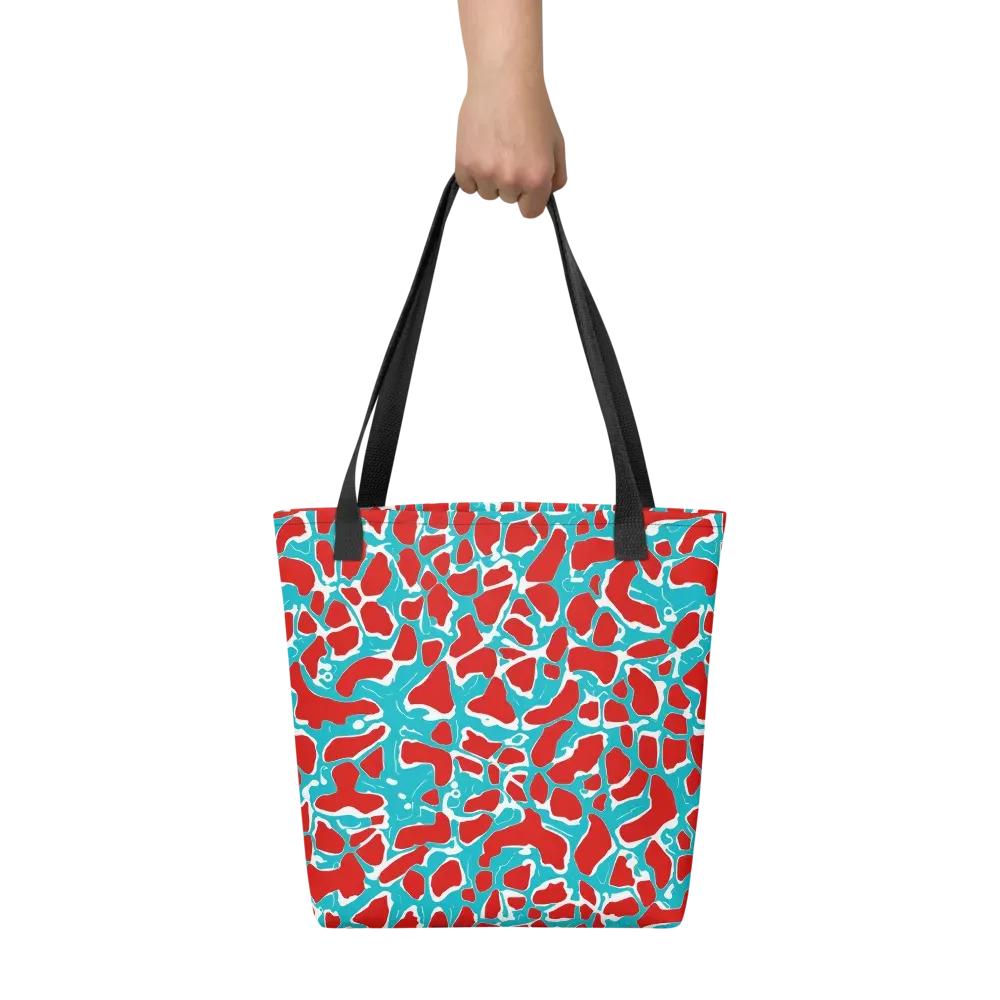 Turquoise Rapture on Tote Bag — Front