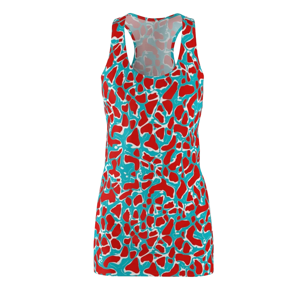 Turquoise Rapture on Racerback Dress — Front