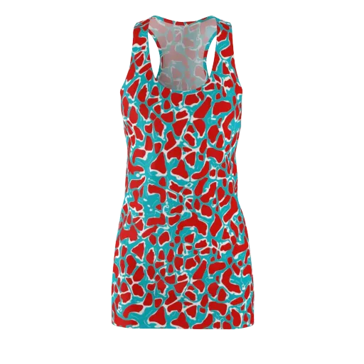 Turquoise Rapture on a Racerback Dress