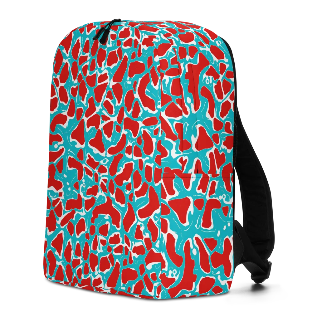 Turquoise Rapture on Minimalist Backpack — Left