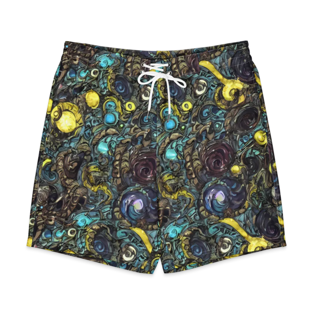 Nocturne Bloom on Men's Board Shorts — Front