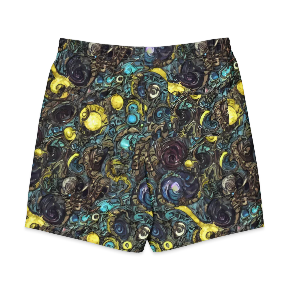 Nocturne Bloom on Men's Board Shorts — Back