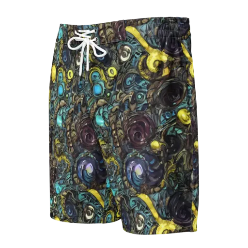 Nocturne Bloom on a Men's Board Shorts