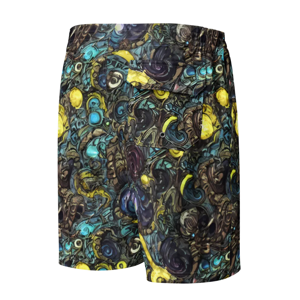 Nocturne Bloom on Men's Board Shorts — Back