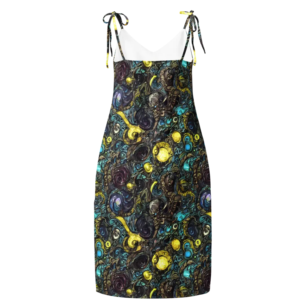 Nocturne Bloom on Slip Dress — Back