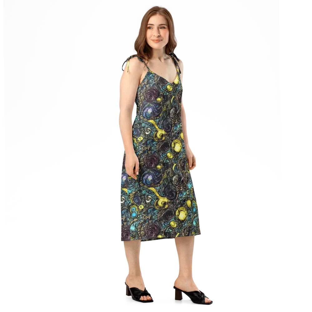 Nocturne Bloom on Slip Dress — Right Front