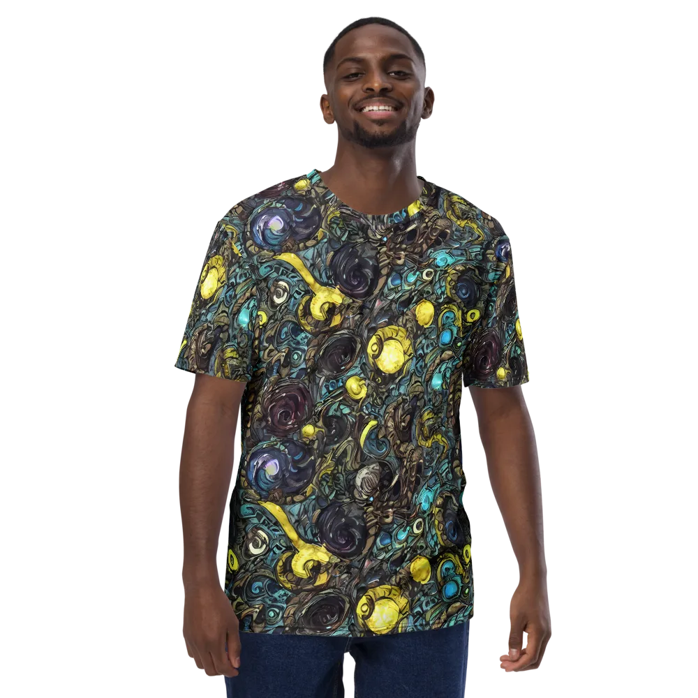 Nocturne Bloom on Men's Crew Neck T-Shirt — Front