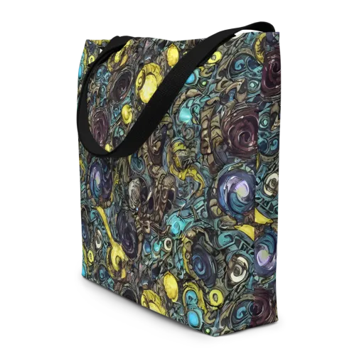 Nocturne Bloom on a Large Tote Bag W/ Pocket