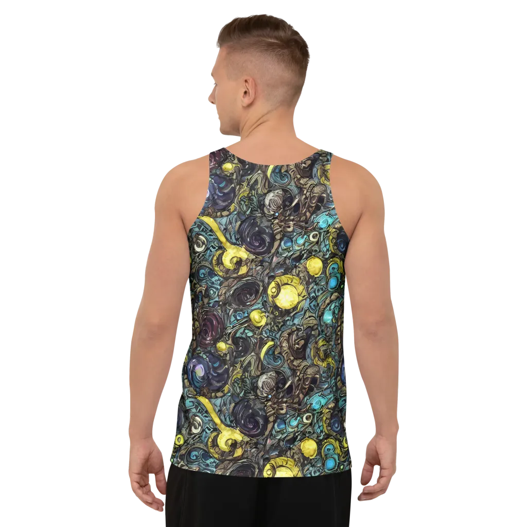 Nocturne Bloom on Men's Tank Top — Back