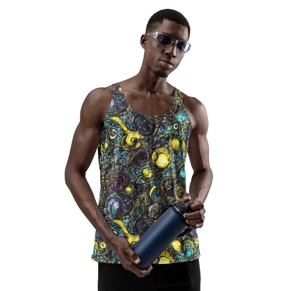 Nocturne Bloom on Men's Tank Top — Front