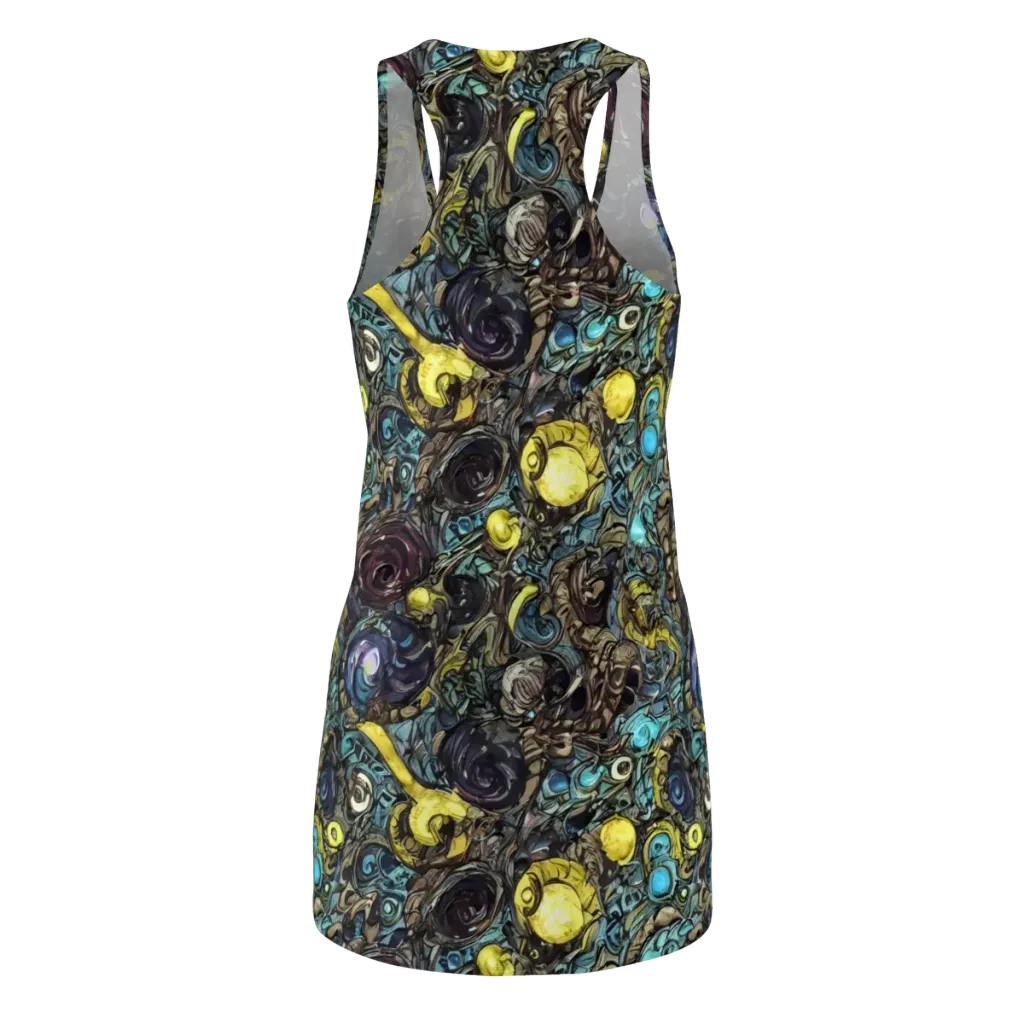 Nocturne Bloom on Racerback Dress — Back
