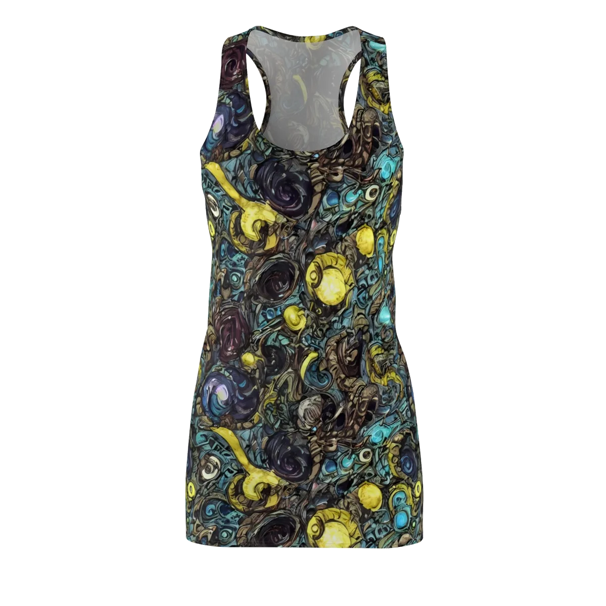 Nocturne Bloom on Racerback Dress — Front