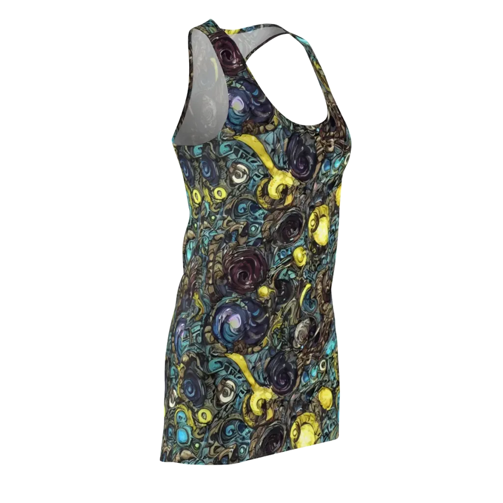 Nocturne Bloom on Racerback Dress — Front Side
