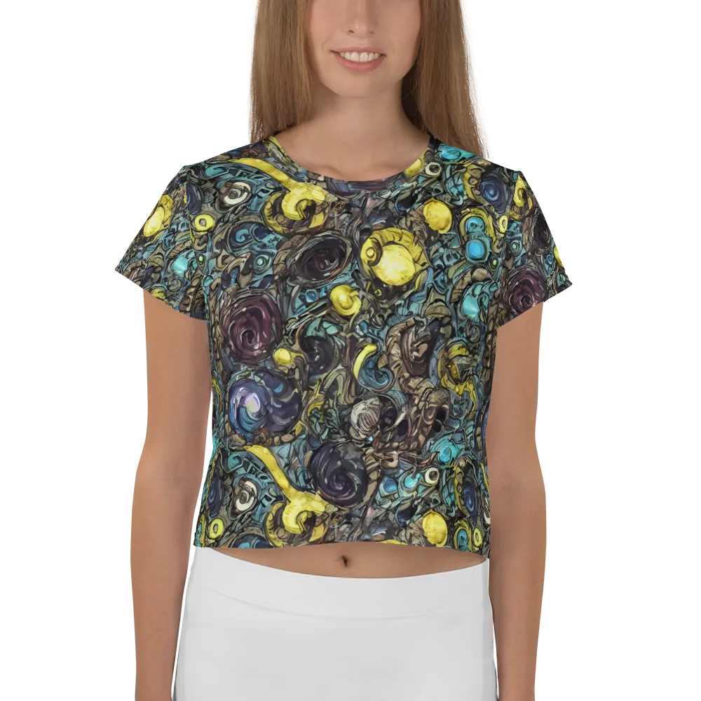 Nocturne Bloom on Crop Tee — Front