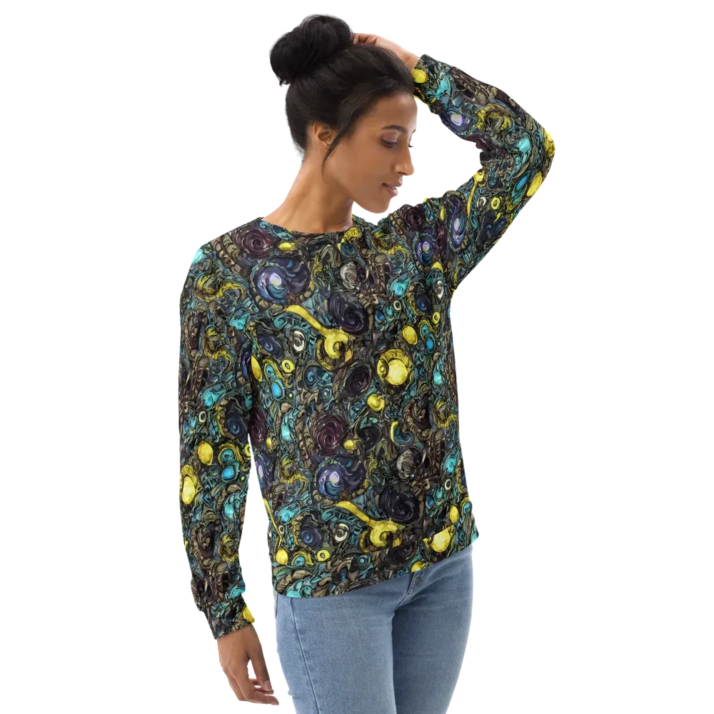 Nocturne Bloom on Sweatshirt — Right Front