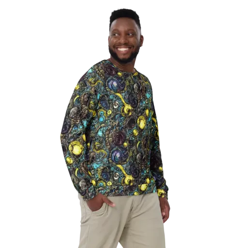 Nocturne Bloom on a Sweatshirt