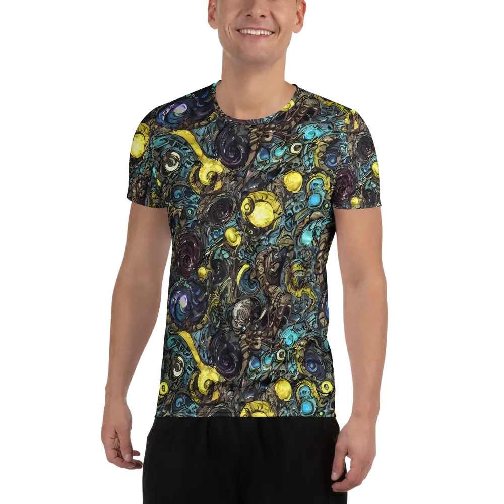 Nocturne Bloom on Men's Athletic T-Shirt — Front