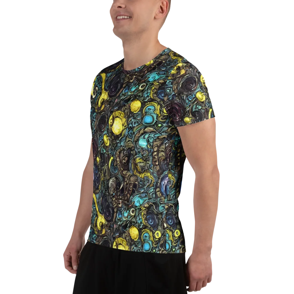 Nocturne Bloom on Men's Athletic T-Shirt — Left