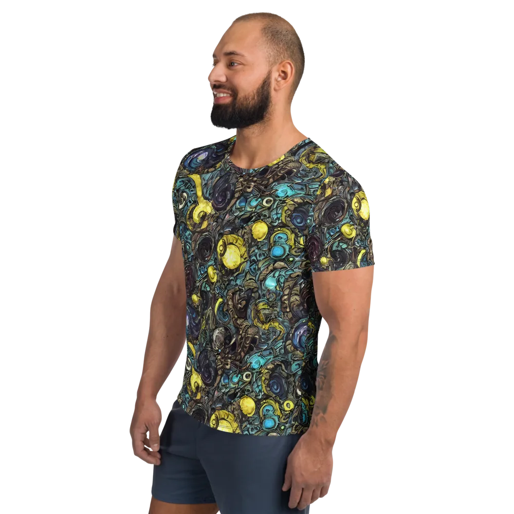 Nocturne Bloom on Men's Athletic T-Shirt — Left
