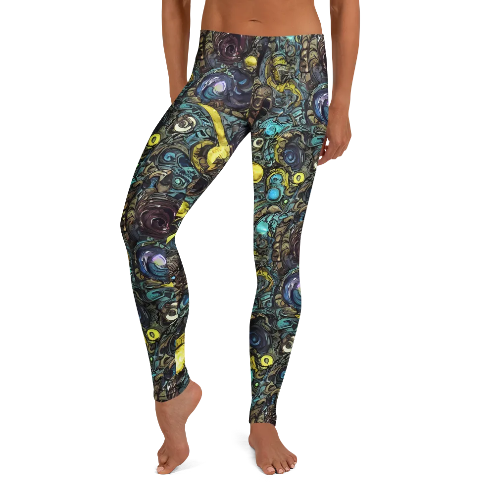 Nocturne Bloom on Leggings — Front