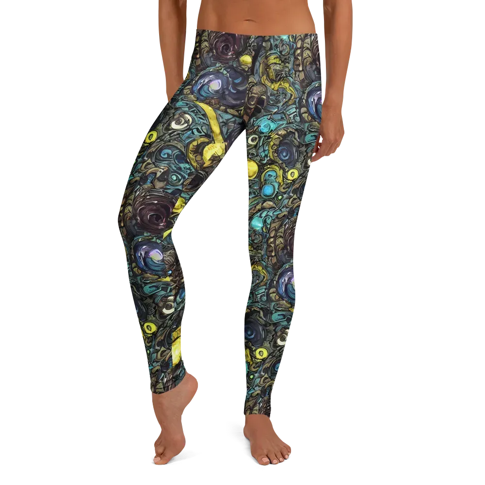 Nocturne Bloom on Leggings — Front