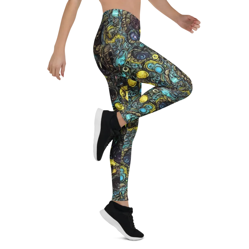 Nocturne Bloom on Leggings — Right