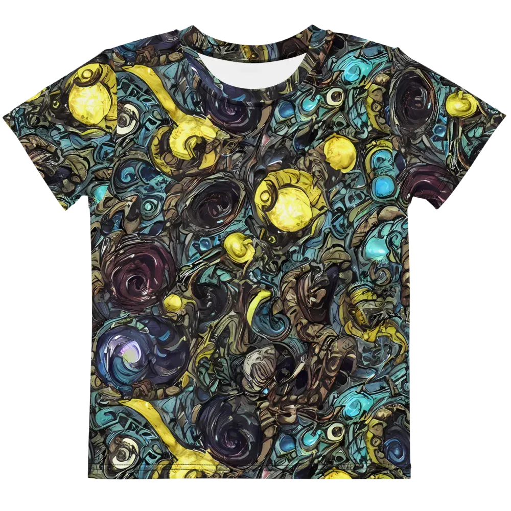 Nocturne Bloom on Kids Crew Neck T-Shirt — Front