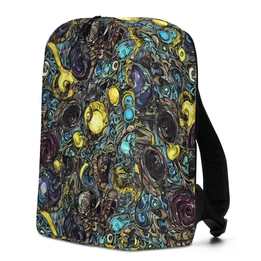Nocturne Bloom on Minimalist Backpack — Left