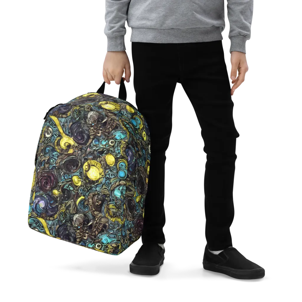 Nocturne Bloom on Minimalist Backpack — Zoomed-in