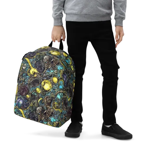 Nocturne Bloom on a Minimalist Backpack