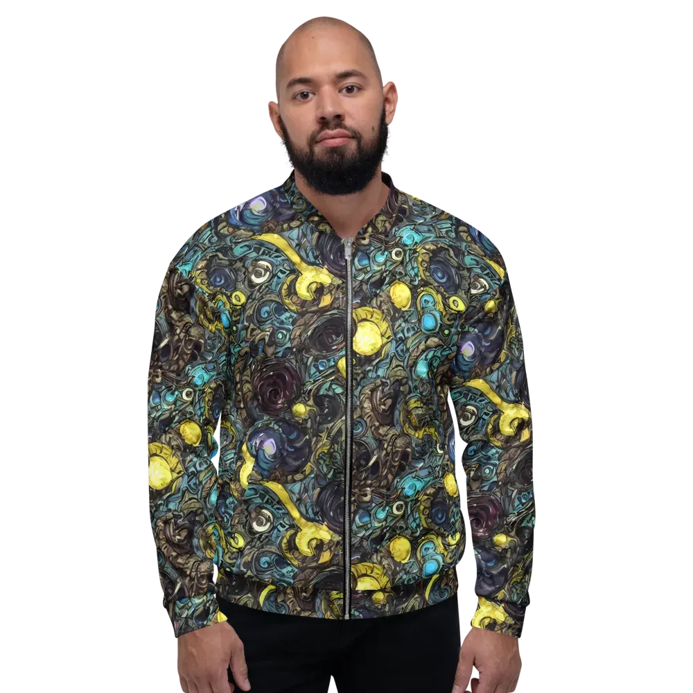 Nocturne Bloom on Bomber Jacket — Front
