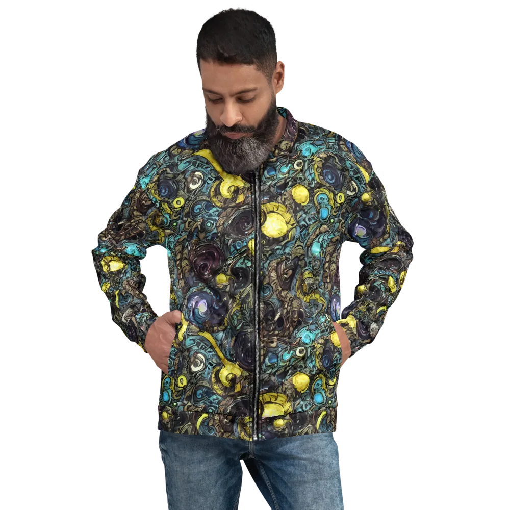 Nocturne Bloom on Bomber Jacket — Front