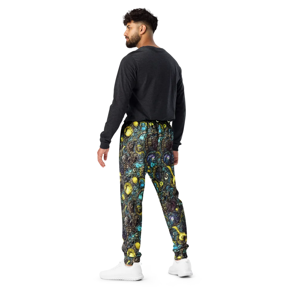 Nocturne Bloom on Men's Joggers — Back