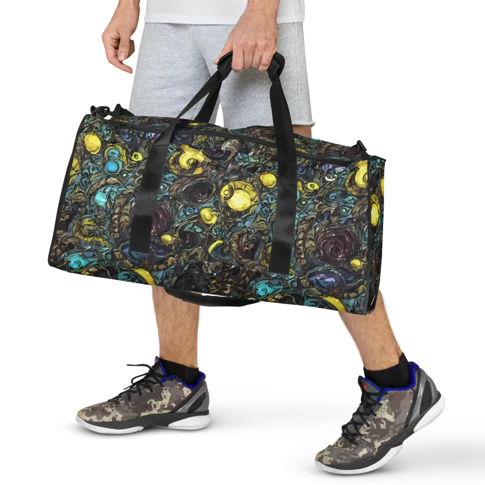 Nocturne Bloom on Duffle Bag — Front