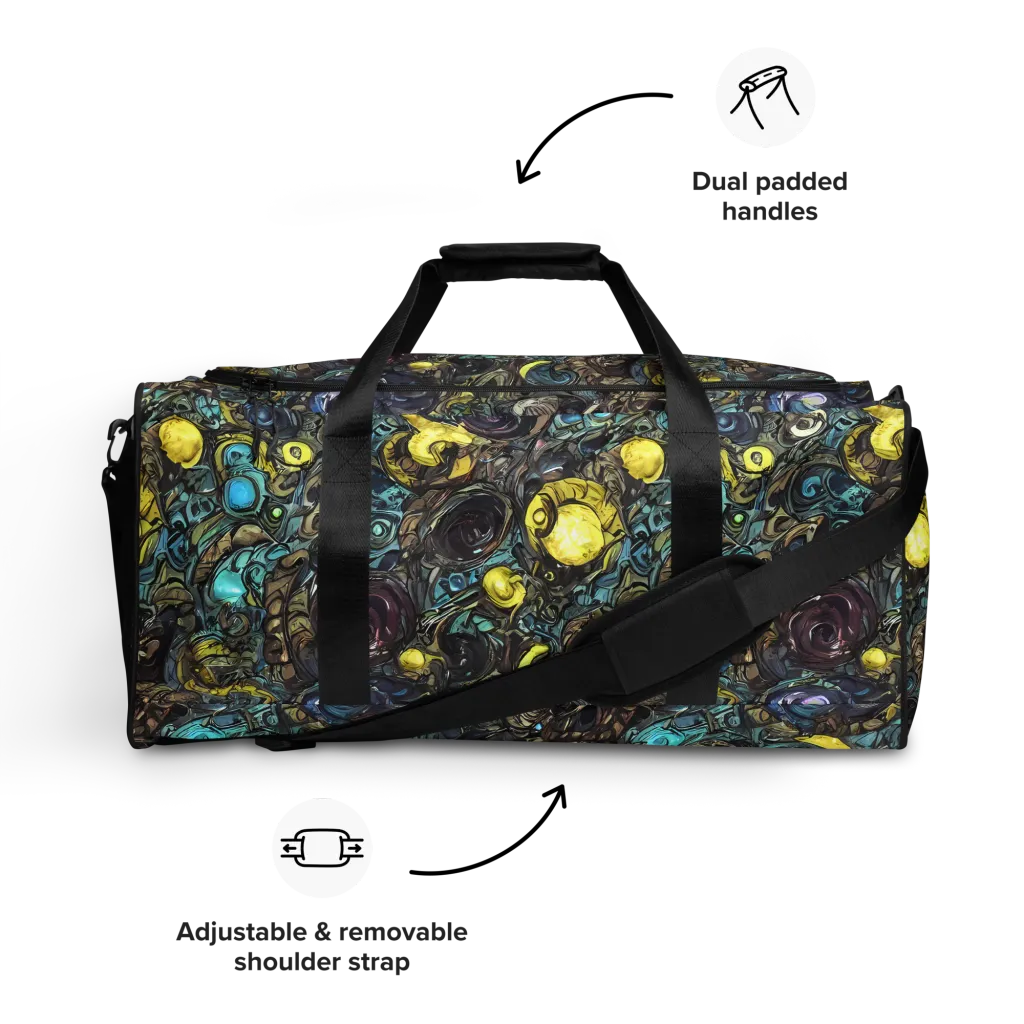 Nocturne Bloom on Duffle Bag — Front