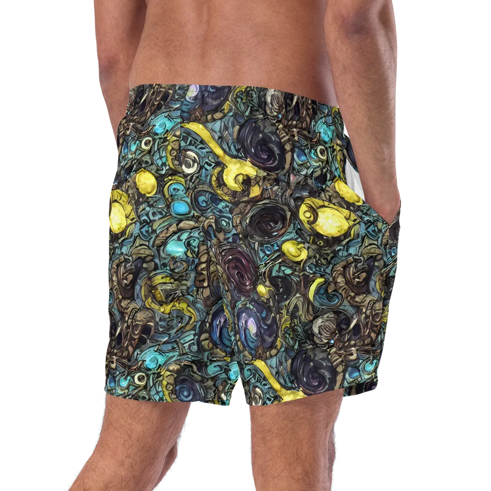 Nocturne Bloom on Swim Trunks — Right Back
