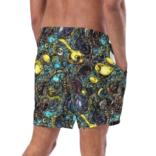 Nocturne Bloom on a Swim Trunks