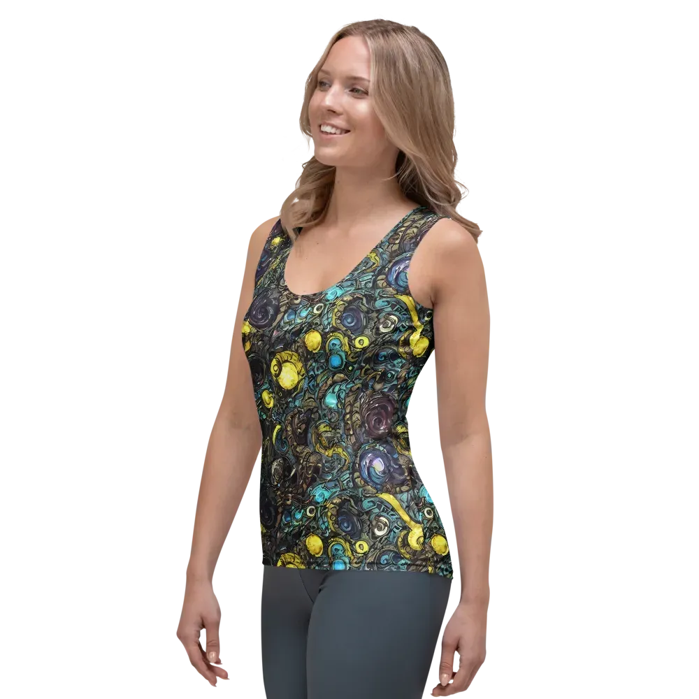Nocturne Bloom on Women's Tank Top — Left Front