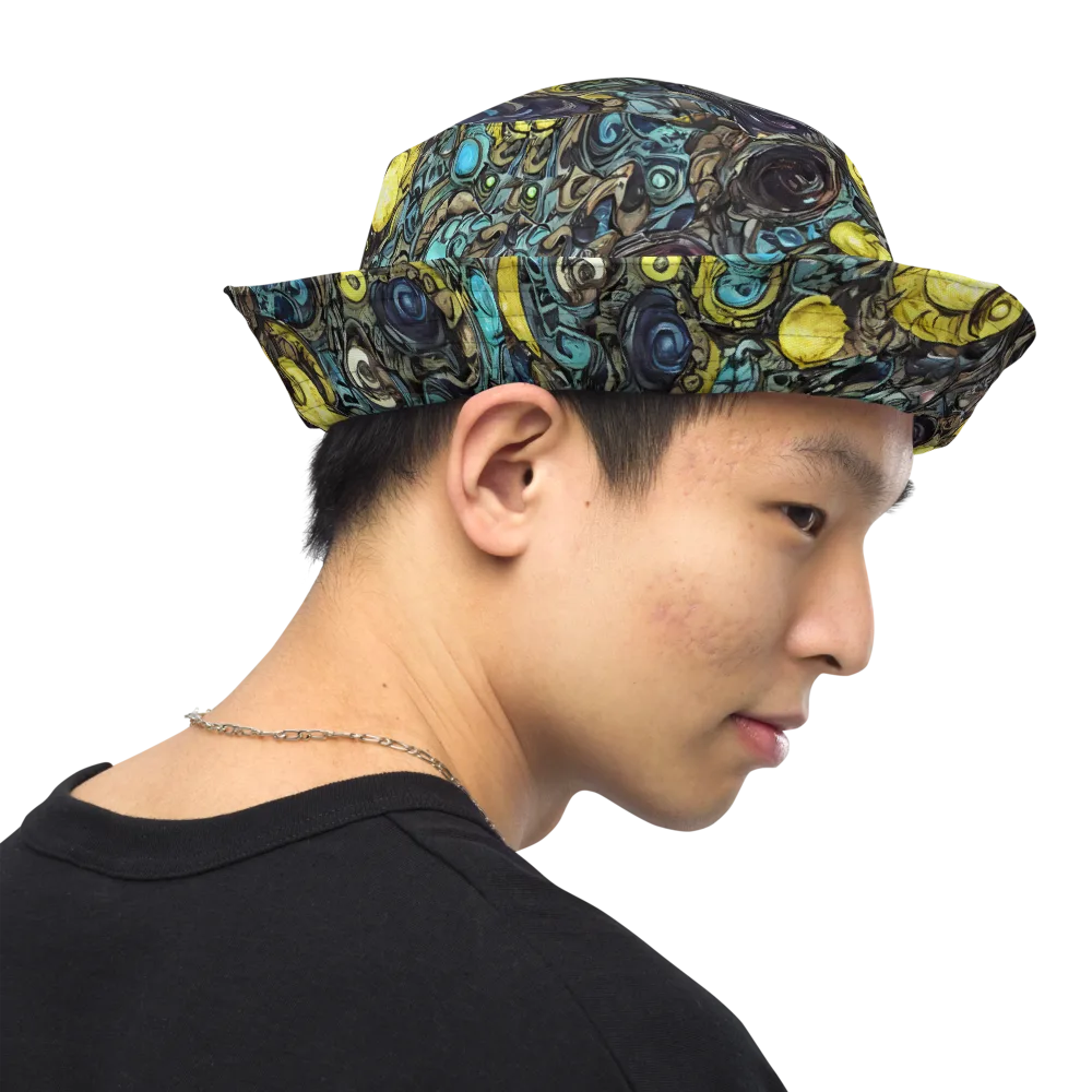 Nocturne Bloom on Reversible Bucket Hat — Right Outside