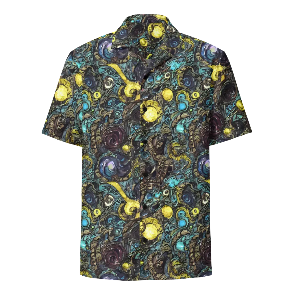 Nocturne Bloom on Button Shirt — Front