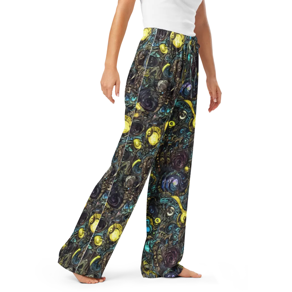 Nocturne Bloom on Women's Pajama Pants — Right Front