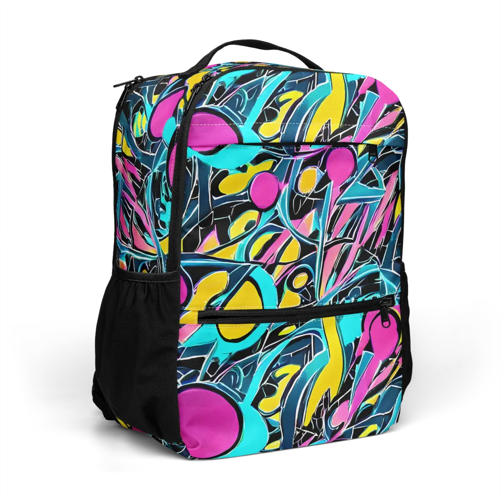 Neon Kinetics on Utility Backpack — Right Front