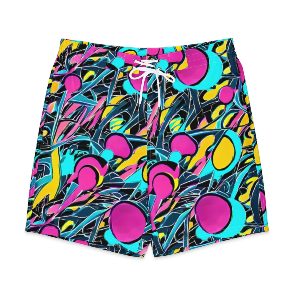 Neon Kinetics on Men's Board Shorts — Front