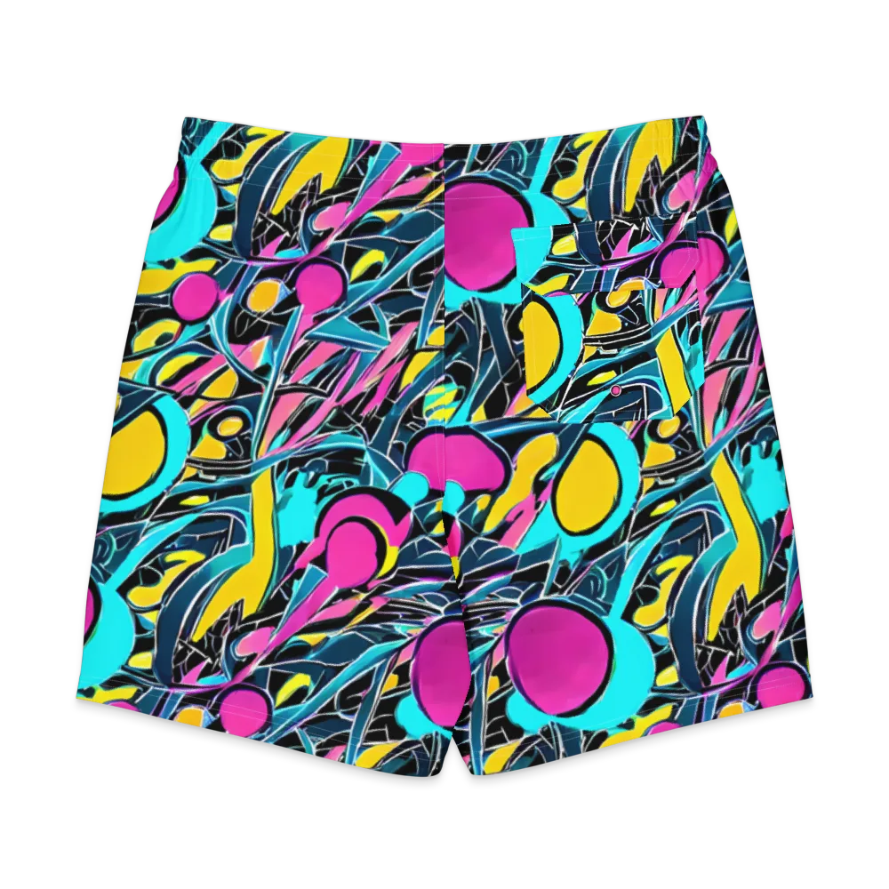 Neon Kinetics on Men's Board Shorts — Back